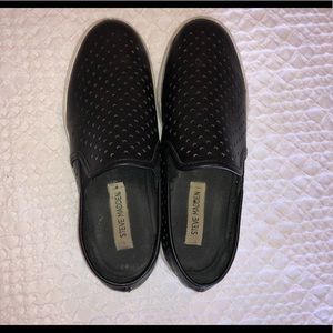Steve Madden Black Slip On Shoes